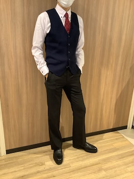 BRICK HOUSE シャツ工房 浜松メイワン店さん（メンズ・181cm）の冬コーディネート