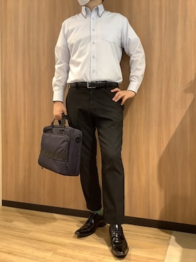 「アイテム（バックパック/リュック）」を使った、BRICK HOUSE シャツ工房 浜松メイワン店さん（メンズ・182cm）の夏コーディネート