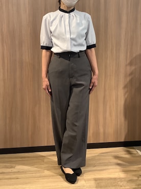 「東京シャツ」｜BRICK HOUSE シャツ工房 浜松メイワン店さん（レディース・155cm）の春コーディネート