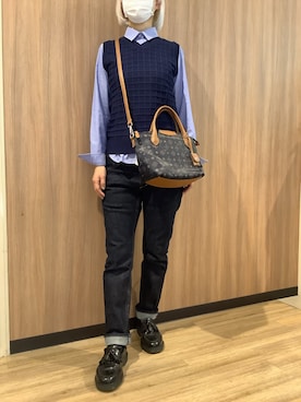 BRICK HOUSE シャツ工房 浜松メイワン店さん（レディース・162cm）の冬コーディネート