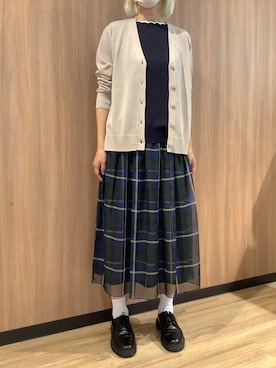 「Dr. Martens（ドクターマーチン）のアイテム」を使った、BRICK HOUSE シャツ工房 浜松メイワン店さん（レディース・162cm）の夏コーディネート