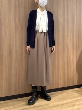 「ボウタイ」｜BRICK HOUSE シャツ工房 浜松メイワン店さん（レディース・162cm）の秋コーディネート