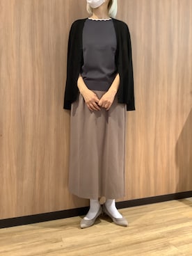 「スカラップ」｜BRICK HOUSE シャツ工房 浜松メイワン店さん（レディース・162cm）の夏コーディネート