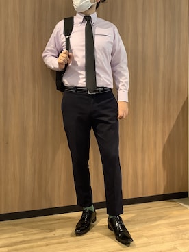 「アイテム（フォーマルスーツ/小物）」を使った、BRICK HOUSE シャツ工房 浜松メイワン店さん（メンズ・182cm）の秋コーディネート