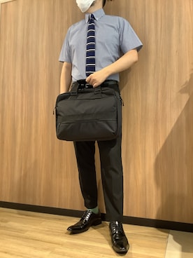 「アイテム（フォーマルスーツ/小物）」を使った、BRICK HOUSE シャツ工房 浜松メイワン店さん（メンズ・182cm）の夏コーディネート