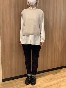 BRICK HOUSE シャツ工房 浜松メイワン店さん（レディース・162cm）の冬コーディネート