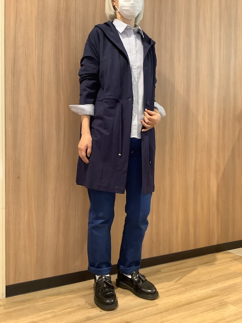 ONWARD ファッション iCB ダウンライナー付きモッズコート フード付き