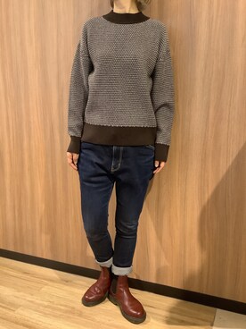 BRICK HOUSE シャツ工房 浜松メイワン店さん（レディース・162cm）の冬コーディネート
