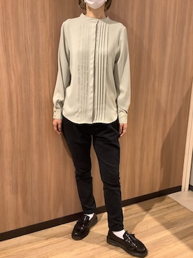 BRICK HOUSE シャツ工房 浜松メイワン店さん（レディース・162cm）の春コーディネート