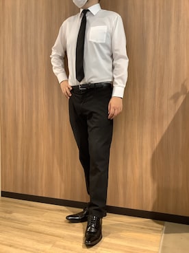 「アイテム（ビジネスシャツ）」を使った、BRICK HOUSE シャツ工房 浜松メイワン店さん（メンズ・182cm）の夏コーディネート