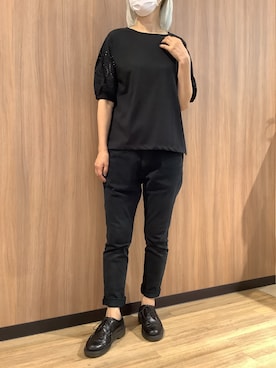 「Dr. Martens（ドクターマーチン）のアイテム」を使った、BRICK HOUSE シャツ工房 浜松メイワン店さん（レディース・162cm）の夏コーディネート