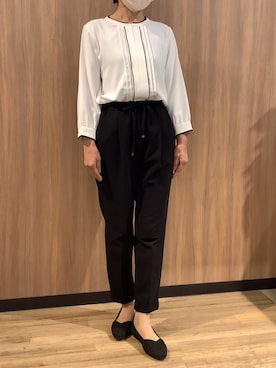 「TOKYO SHIRTS（トウキョウシャツ）のアイテム」を使った、BRICK HOUSE シャツ工房 浜松メイワン店さん（レディース・155cm）の春コーディネート