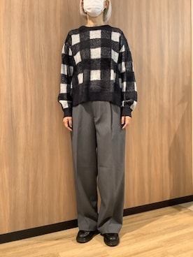 BRICK HOUSE シャツ工房 浜松メイワン店さん（レディース・162cm）の冬コーディネート