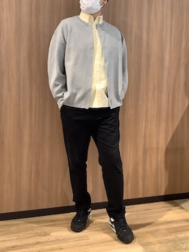 「アイテム（カーディガン/ボレロ）」を使った、BRICK HOUSE シャツ工房 浜松メイワン店さん（メンズ・182cm）の冬コーディネート