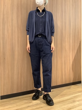 「アイテム（ビジネスシャツ）」を使った、BRICK HOUSE シャツ工房 浜松メイワン店さん（レディース・162cm）の夏コーディネート