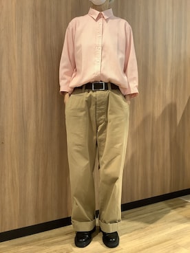 「Dr. Martens（ドクターマーチン）のアイテム」を使った、BRICK HOUSE シャツ工房 浜松メイワン店さん（レディース・162cm）の夏コーディネート