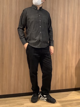 「アイテム（ポロシャツ）」を使った、BRICK HOUSE シャツ工房 浜松メイワン店さん（メンズ・182cm）の冬コーディネート