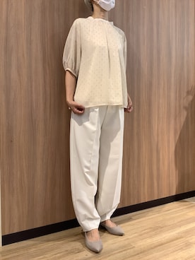 「アイテム（パンプス）」を使った、BRICK HOUSE シャツ工房 浜松メイワン店さん（レディース・162cm）の夏コーディネート