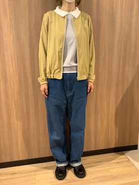 「BRICK HOUSE by TOKYO SHIRT」｜「アイテム（ジャケット/アウター）」を使った、BRICK HOUSE シャツ工房 浜松メイワン店さん（レディース・162cm）の春コーディネート