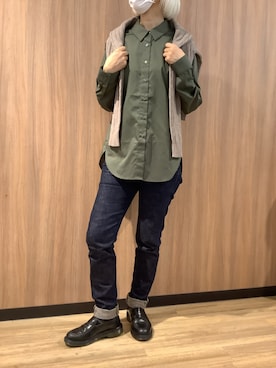 BRICK HOUSE シャツ工房 浜松メイワン店さん（レディース・162cm）の冬コーディネート