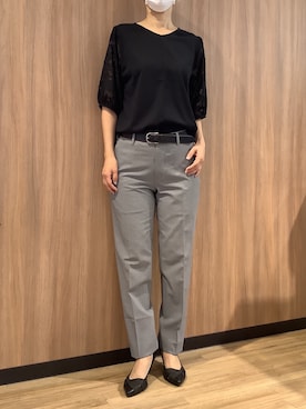 「レディースファッション」｜「アイテム（スラックス）」を使った、BRICK HOUSE シャツ工房 浜松メイワン店さん（レディース・162cm）の夏コーディネート