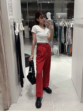 「ワークブーツ」｜HIKARUさん（レディース・166cm）の春コーディネート
