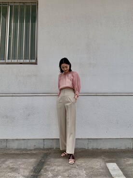 久保田さん（レディース・162cm）の春コーディネート