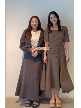 久保田さん(レディース・162cm)の冬コーディネート