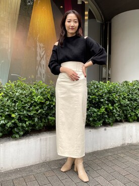 久保田さん(レディース・162cm)の秋コーディネート