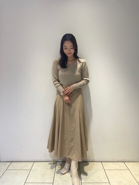 久保田さん（レディース・162cm）の秋コーディネート
