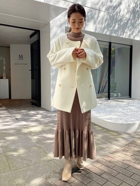 久保田さん(レディース・162cm)の秋コーディネート