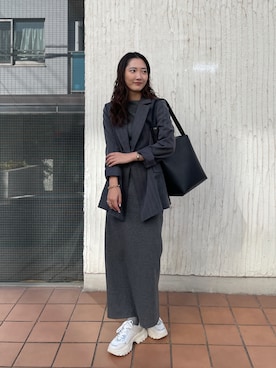 久保田さん(レディース・162cm)の冬コーディネート