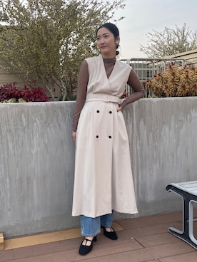 久保田さん（レディース・162cm）の冬コーディネート