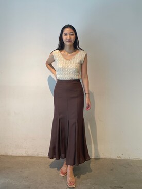 久保田さん（レディース・162cm）の春コーディネート