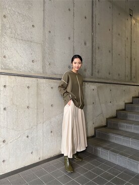 久保田さん（レディース・162cm）の冬コーディネート