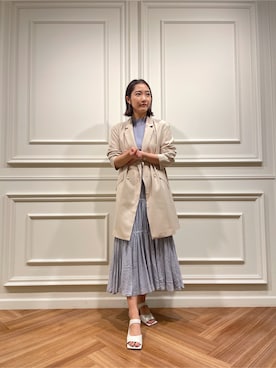 久保田さん(レディース・162cm)の春コーディネート