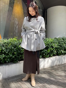 久保田さん(レディース・162cm)の秋コーディネート
