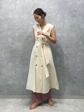 久保田さん(レディース・162cm)の春コーディネート