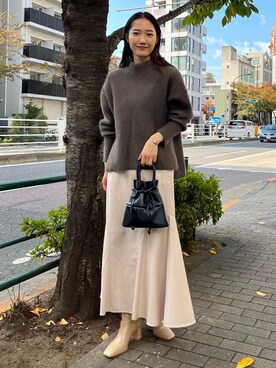 久保田さん(レディース・162cm)の冬コーディネート