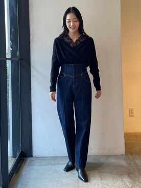 久保田さん(レディース・162cm)の冬コーディネート