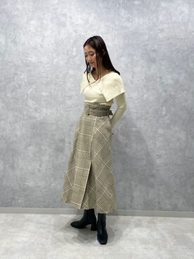 久保田さん（レディース・162cm）の秋コーディネート