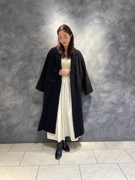 「LAGUNAMOON（ラグナムーン）のアイテム（その他アウター）」を使った、久保田さん（レディース・162cm）の秋コーディネート