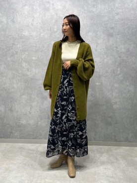 久保田さん(レディース・162cm)の秋コーディネート