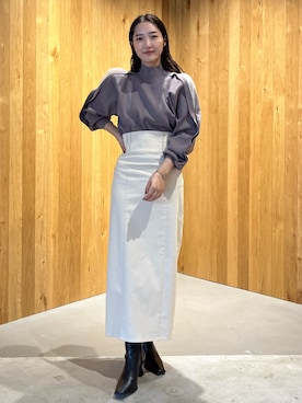 久保田さん(レディース・162cm)の冬コーディネート