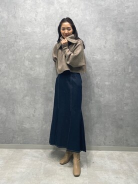 久保田さん(レディース・162cm)の秋コーディネート