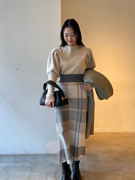 久保田さん（レディース・162cm）の冬コーディネート