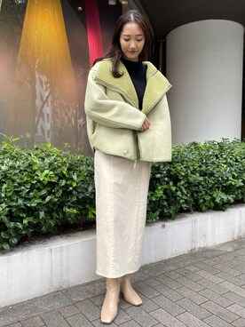 久保田さん(レディース・162cm)の秋コーディネート