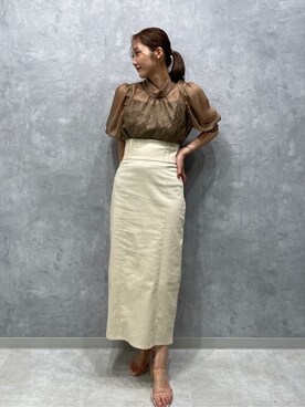 「アイテム（サンダル、その他）」を使った、久保田さん（レディース・162cm）の春コーディネート