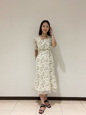 久保田さん(レディース・162cm)の春コーディネート