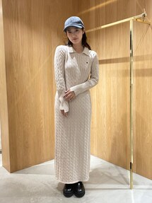 POLO BCS コラボ】ケーブルニットワンピース｜ラグナムーン 